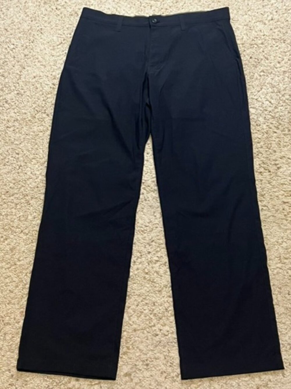Eddie Bauer Men Black Horizon Takeoff Chino Pants Size 35 x 32 Reg Fit Straight
